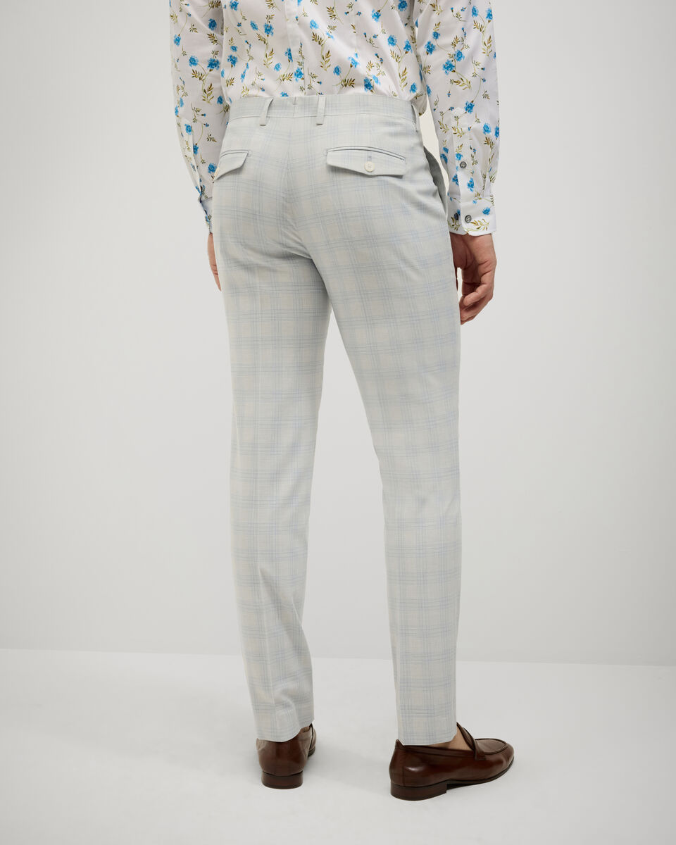 Prince of Wales Check Tailored Pant, Grey Check, hi-res